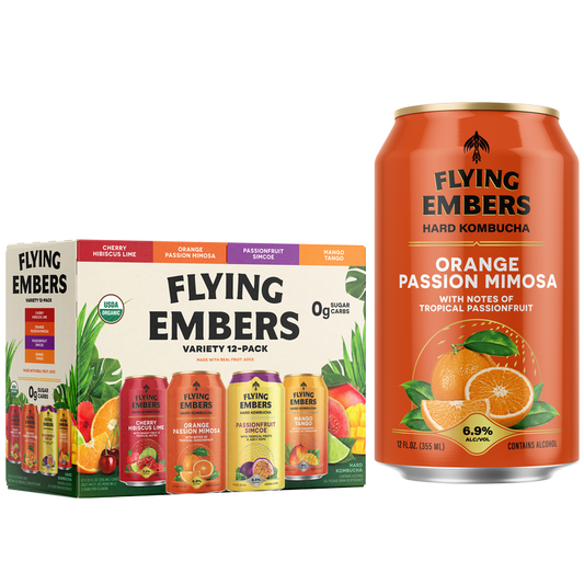 Flying Embers Variety Pack Hard Kombucha 12pk 12oz Can