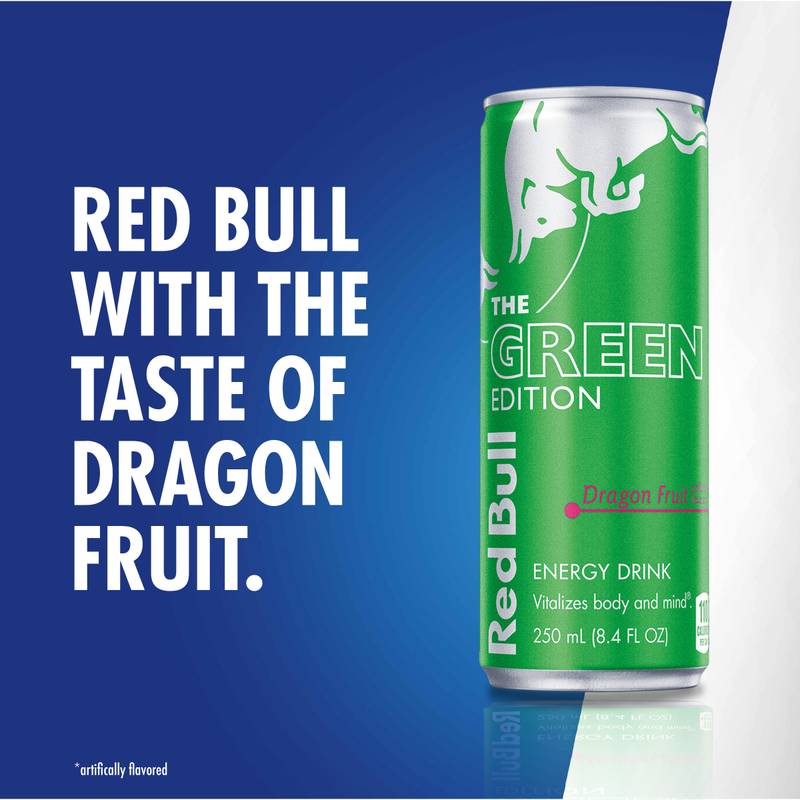 Red Bull Energy Drink The Green Edition Dragon Fruit 8.4oz Can