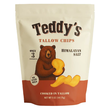 Teddy's Tallow Chips, Himalayan Salt, 5 oz
