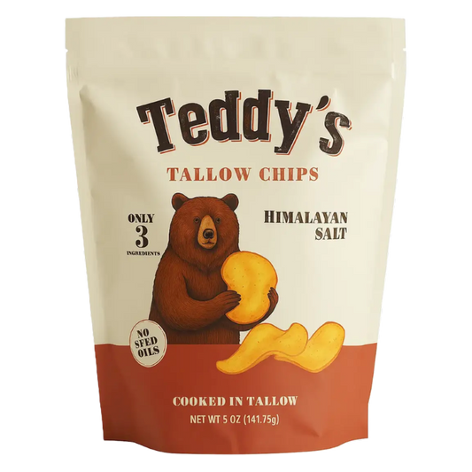 Teddy's Tallow Chips, Himalayan Salt, 5 oz