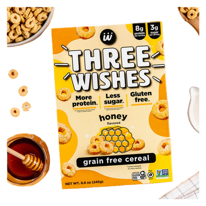 Three Wishes Grain Free Cereal Honey 8.6oz
