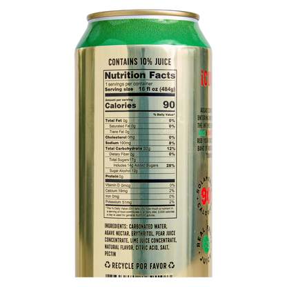 Thirsty Vaquero Limon Ladron Sparkling Water 4pk 16oz Can