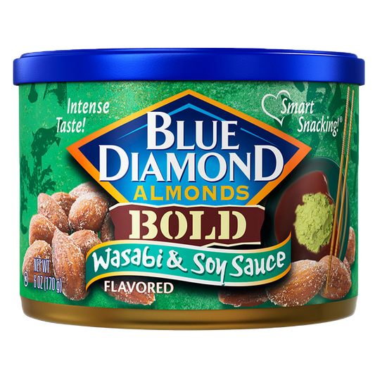 Blue Diamond BOLD Wasabi & Soy Sauce Almonds 6oz