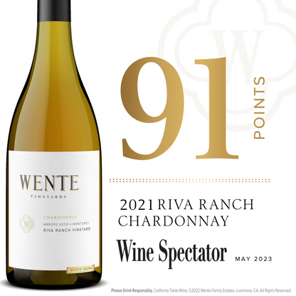Wente Vineyards Chardonnay Riva Ranch Vineyard Arroyo Seco 750 ml