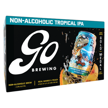 Go Brewing Sunshine State Tropical IPA 6pk 12oz Can 0.3% ABV
