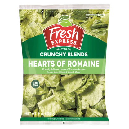 Fresh Express Chopped Hearts of Romaine - 9oz