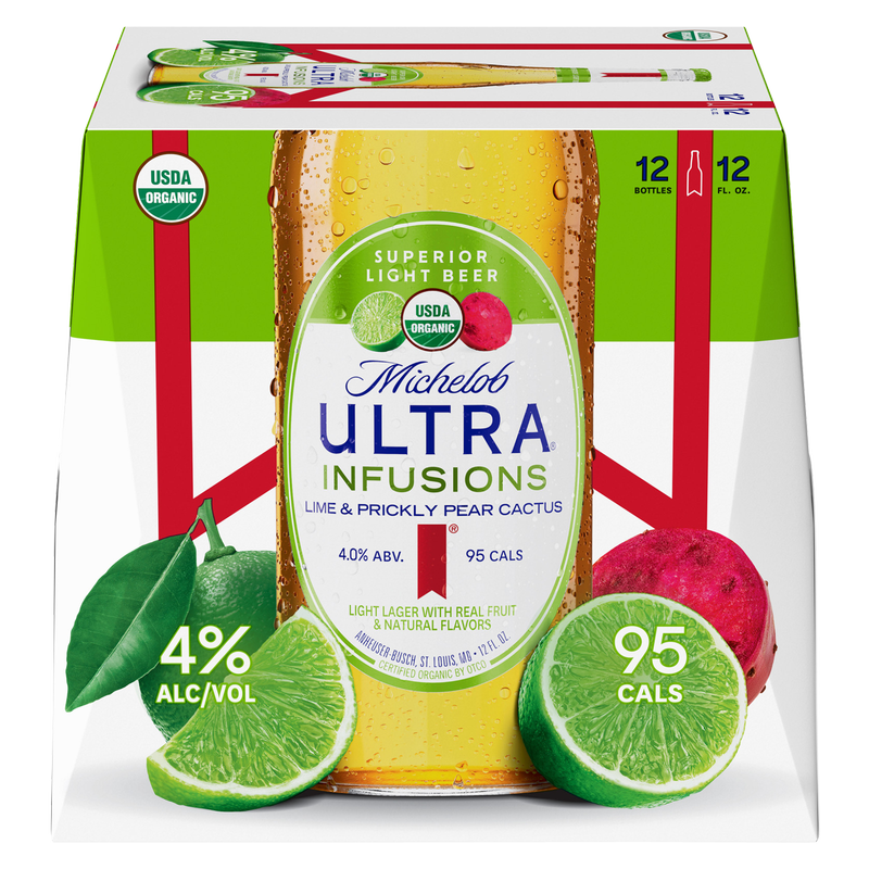 Michelob Ultra Infusions Lime & Prickly Pear Cactus 12pk 12oz Btl