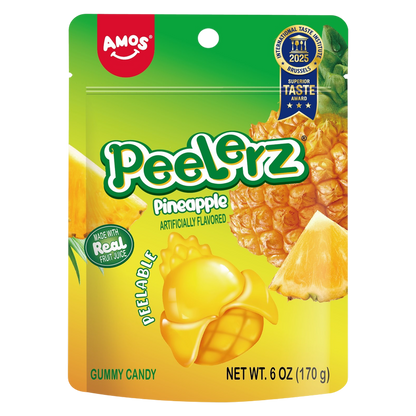 Amos Peelerz Gummy Pineapple, 6 oz