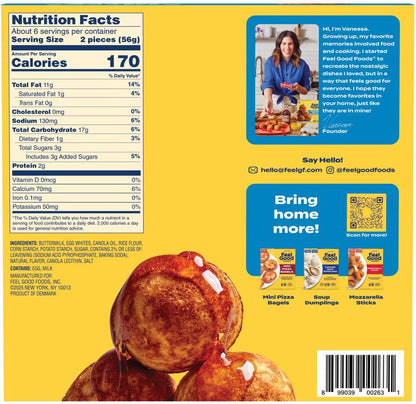 Feel Good Foods Gluten Free Buttermilk Pancake Balls, 12.7oz