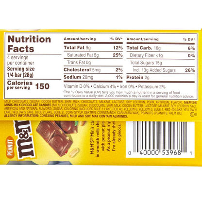 M&M's Peanut Milk Chocolate Bar 3.9oz