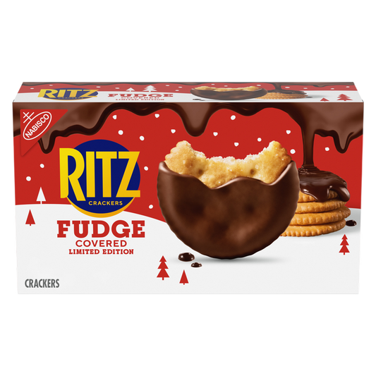 RITZ Fudge Covered Holiday Crackers, Limited Edition, 7.8 oz