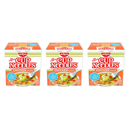 Nissin Cup Noodles Chicken Flavor Ramen Noodle Soup Bundle
