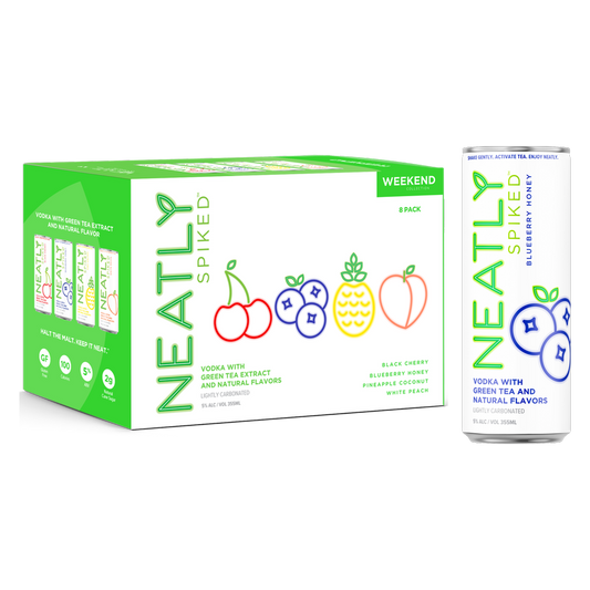 Neatly Spiked Vodka Green Tea Seltzer Variety 8pk 12oz Cans 5.0% ABV