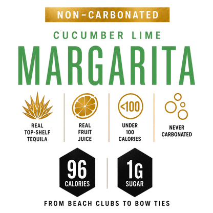 Gatsby Cucumber Lime Margarita 4pk 12oz Can 5% ABV