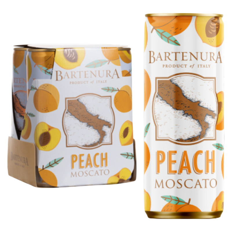 Bartenura Peach Moscato 4pk 250ml Can