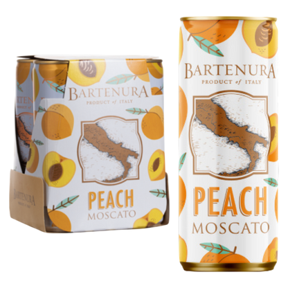 Bartenura Peach Moscato 4pk 250ml Can
