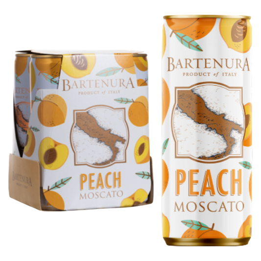 Bartenura Peach Moscato 4pk 250ml Can