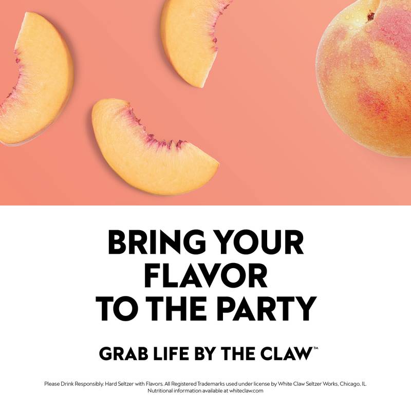 White Claw Peach Single 19.2oz Can 5% ABV