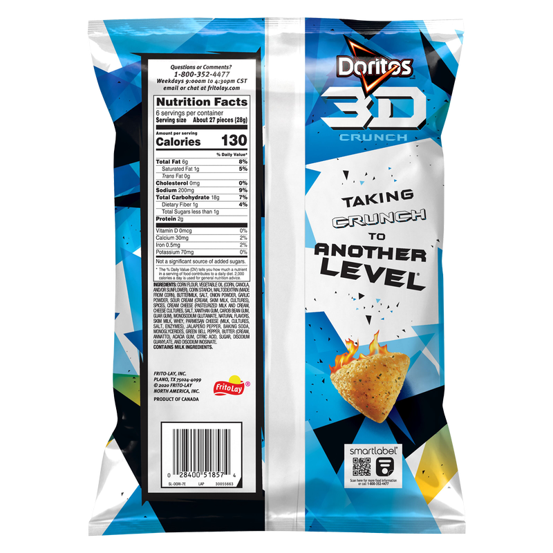 Doritos 3D Crunch Spicy Ranch 7.25oz