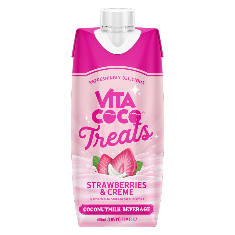 Vita Coco Treats Strawberry & Crème 16.9oz Ctn