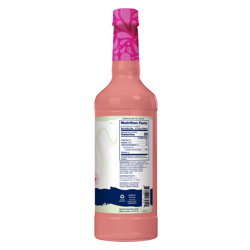 Jordan's Skinny Mixes Naturally Sweetened Strawberry Key Lime Margarita 32oz Btl