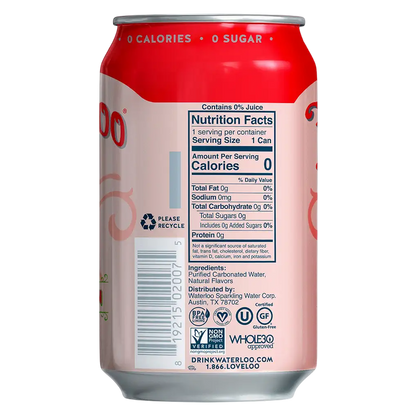 Waterloo Watermelon Sparkling Water 12pk 12oz Can