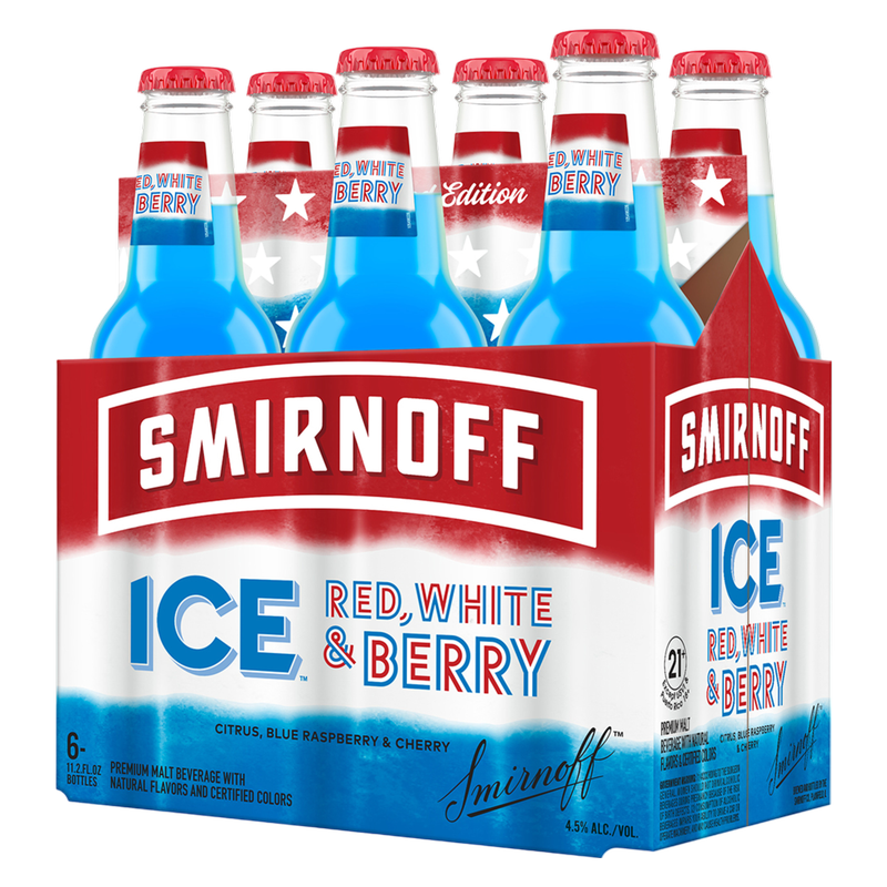 Smirnoff Ice Red, White & Berry 6pk 12oz Bottle