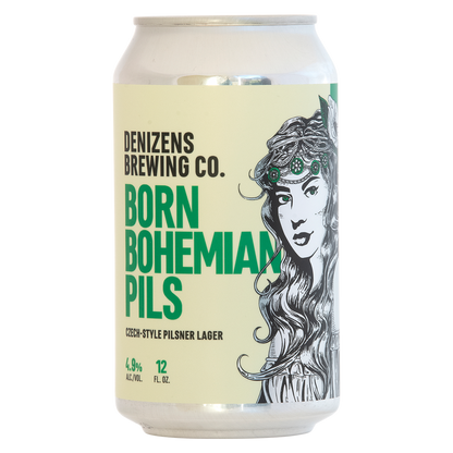 Denizens Born Bohemian Pilsner 6pk 12oz Can 4.9% ABV