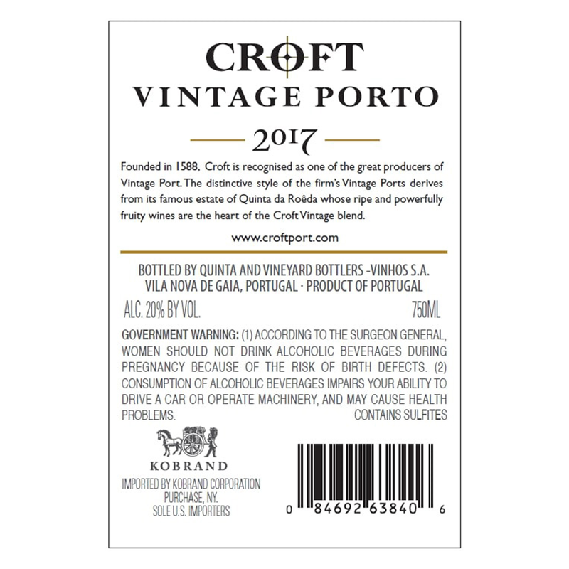 Croft Port 17 750ml