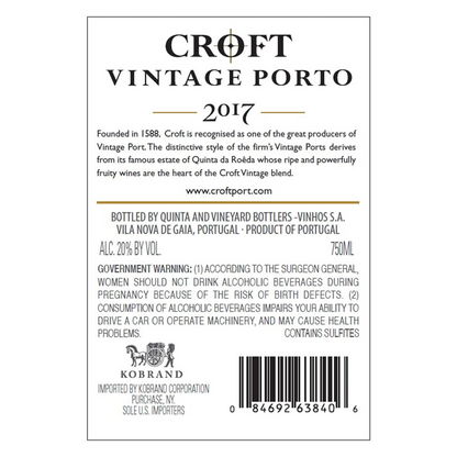 Croft Port 17 750ml