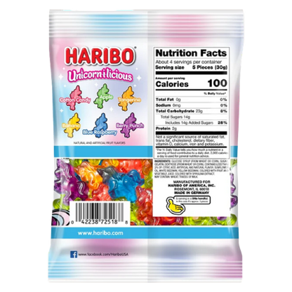 Haribo Unicorn-i-licious, 5oz