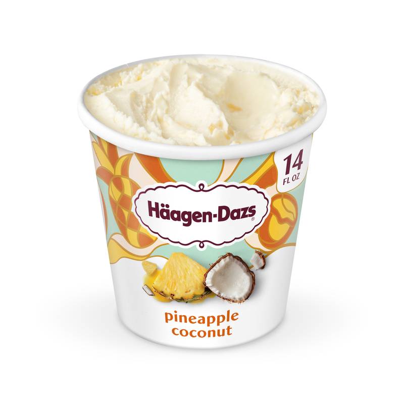 Haggen-Dazs Pineapple Coconut 14oz