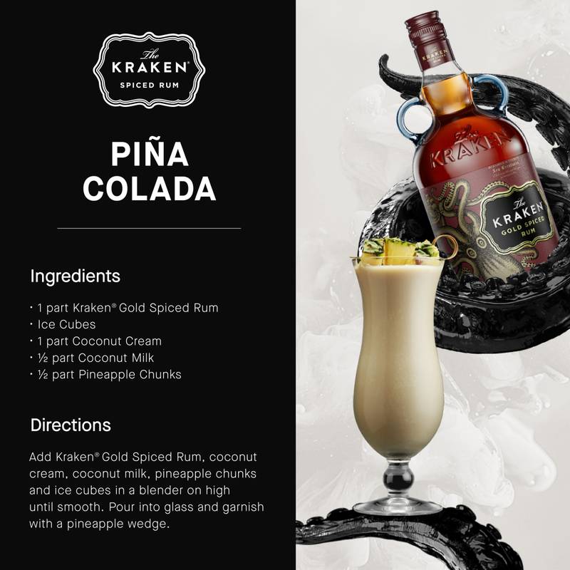 Kraken Gold Spiced Rum 750ml (70 proof)