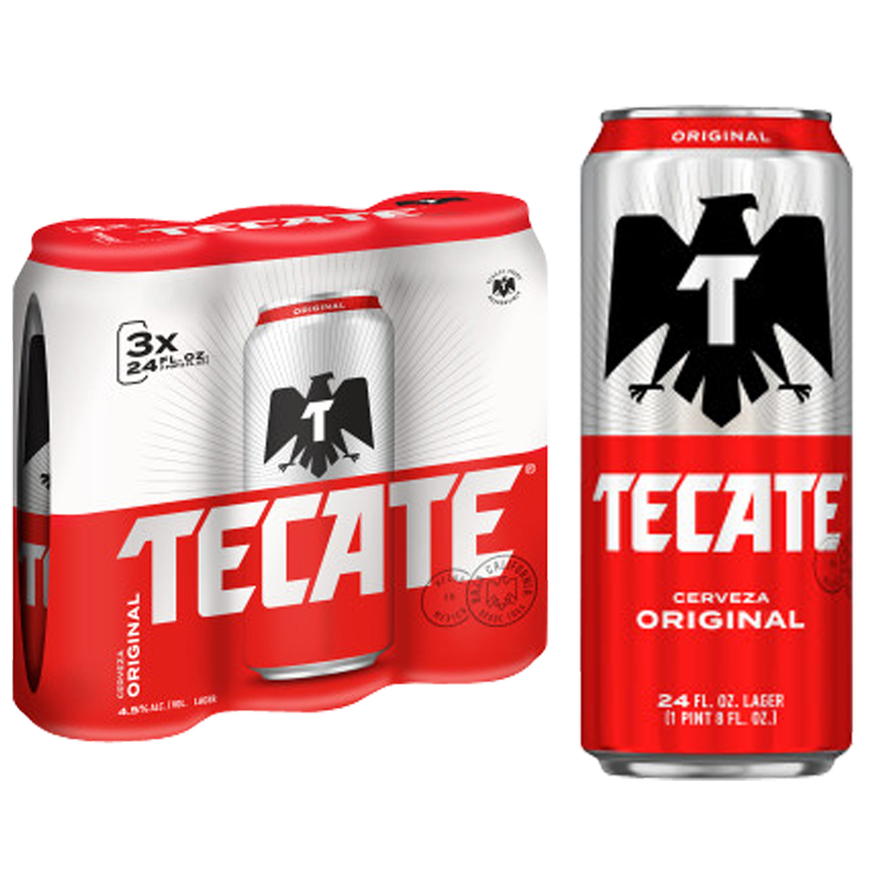 Tecate 3pk 24oz Can
