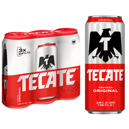 Tecate 3pk 24oz Can