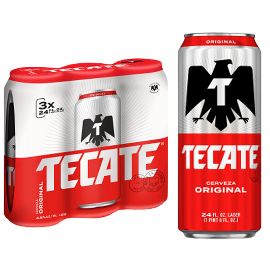 Tecate 3pk 24oz Can