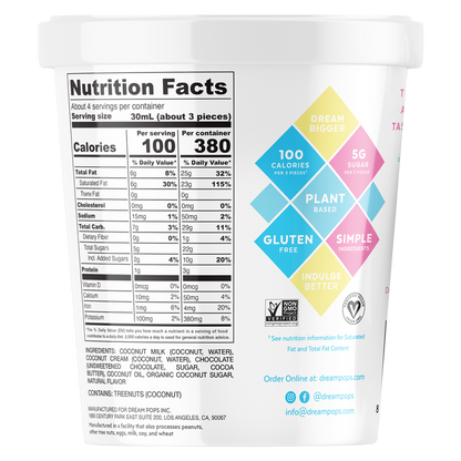 Dream Pops Birthday Cake Dream Non-Dairy Bites 4oz