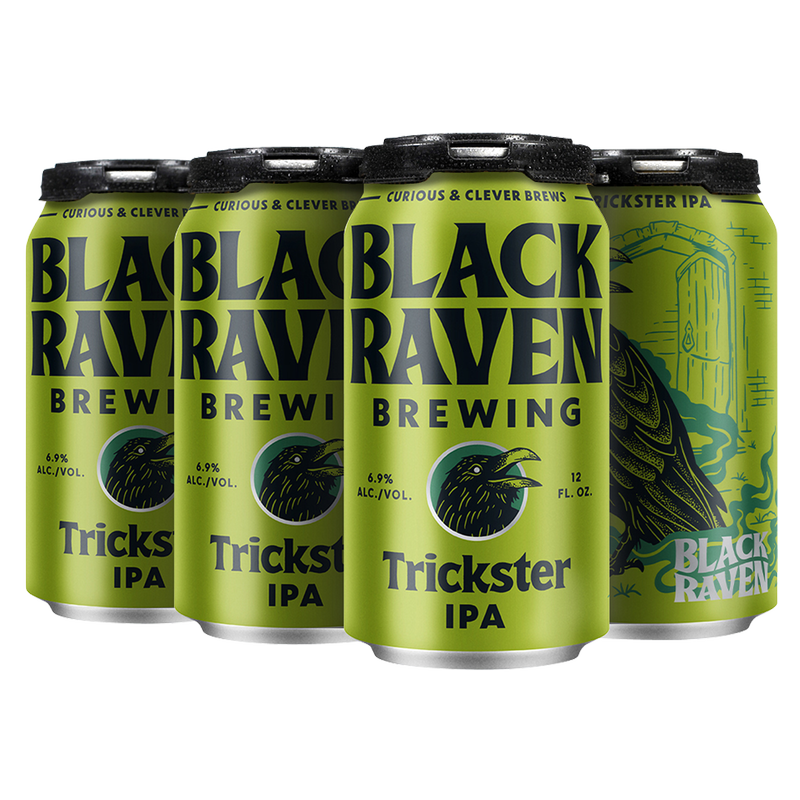 Black Raven Trickster IPA 6pk 12oz Can 6.9% ABV