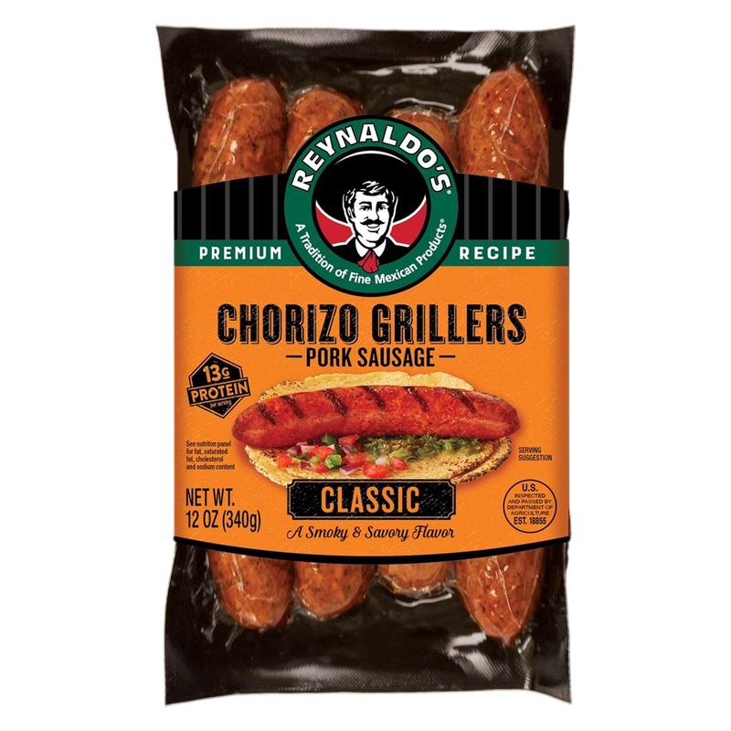 Reynaldos Chorizo Grillers- 12oz