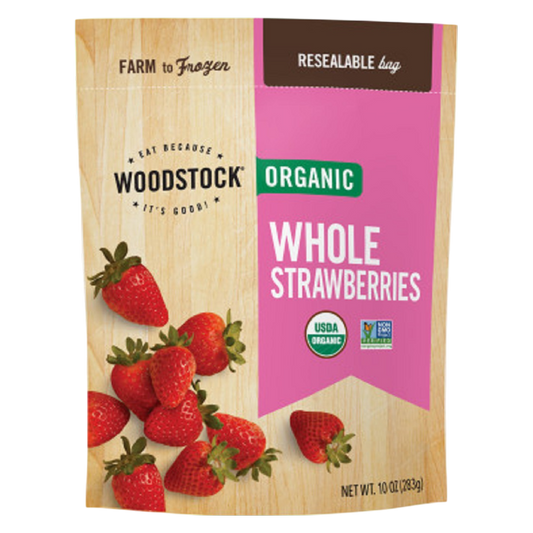 Woodstock Organic Frozen Whole Strawberries 10oz