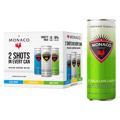 Monaco Cocktails Variety 6pk 355ml Can 9% ABV