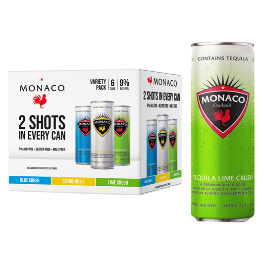 Monaco Cocktails Variety 6pk 355ml Can 9% ABV
