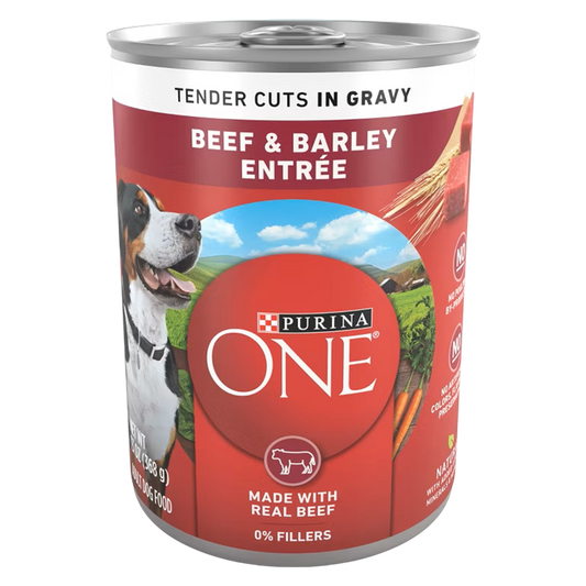 Purina ONE Smart Blend with Real Beef & Barley Wet Dog Food, 13oz.
