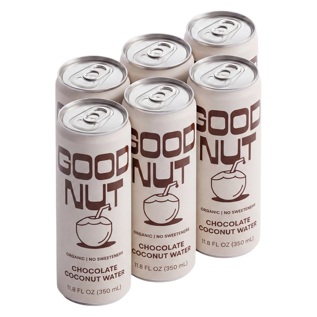 Good Nut Premium Organic Chocolate Coconut Water 11.8oz Can, DC 6 pack