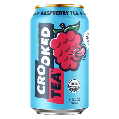 Crooked Tea Raspberry 8pk 12oz Can 4% ABV