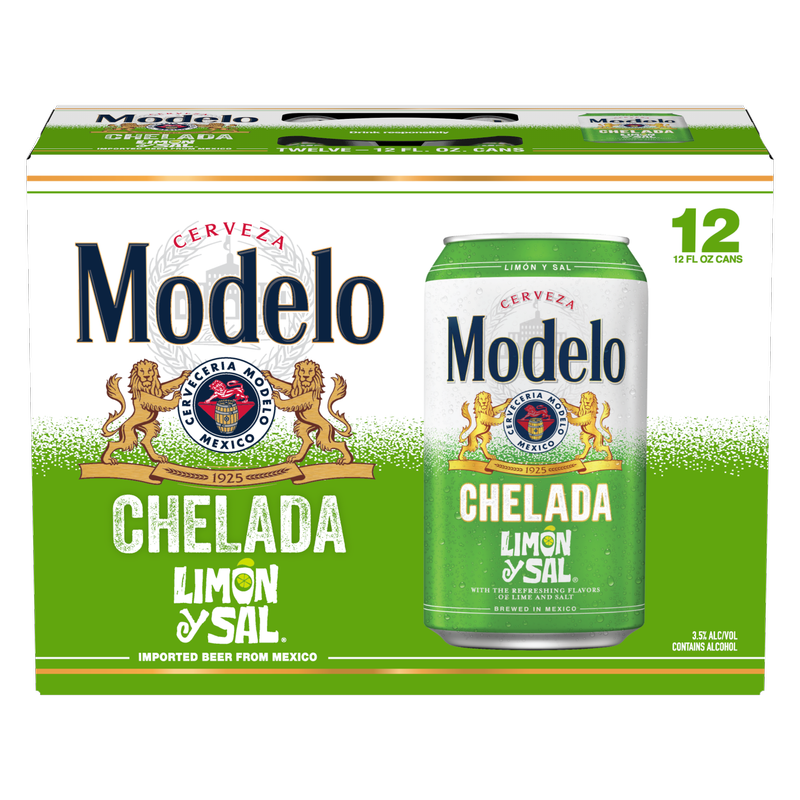 Modelo Chelada Limon Y Sal 12pk 12oz Can
