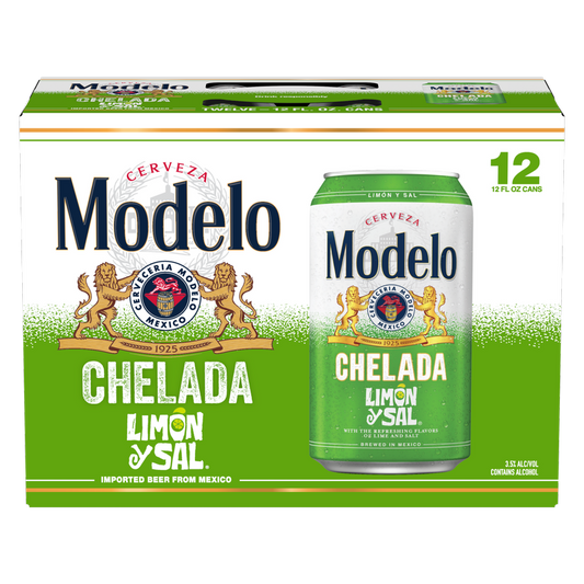 Modelo Chelada Limon Y Sal 12pk 12oz Can
