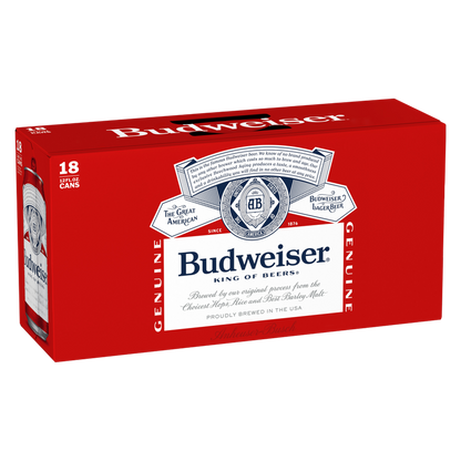 Budweiser 18pk 12oz Can 5.0% ABV