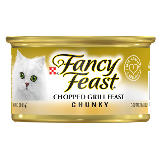 Fancy Feast Chunky Chopped Grill Wet Cat Food 3oz