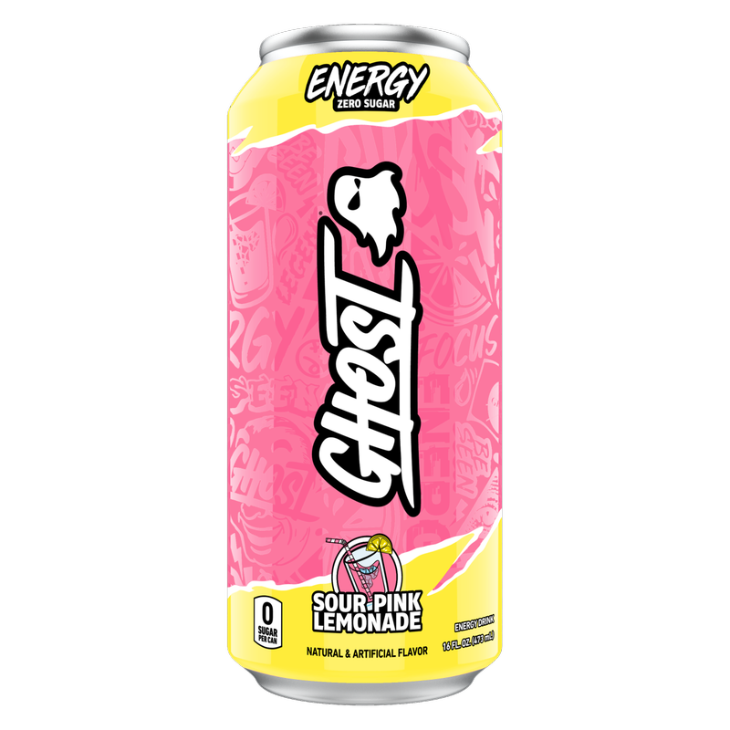 GHOST ENERGY Sour Pink Lemonade 16oz Can